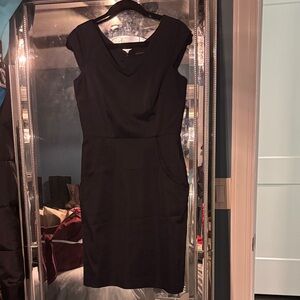 ANTONIO MELANI Classic Navy Midi Dress